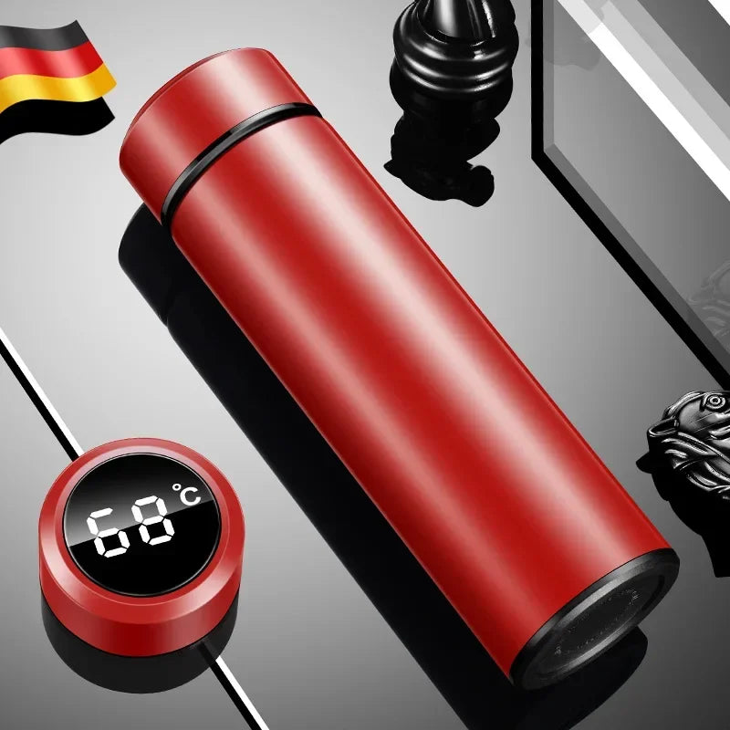500ML Temperature Display Thermos Cup Stainless or Steel Divided Thermos Bottle Outdoor Vacuum Insulated Cup Father's Day Gift