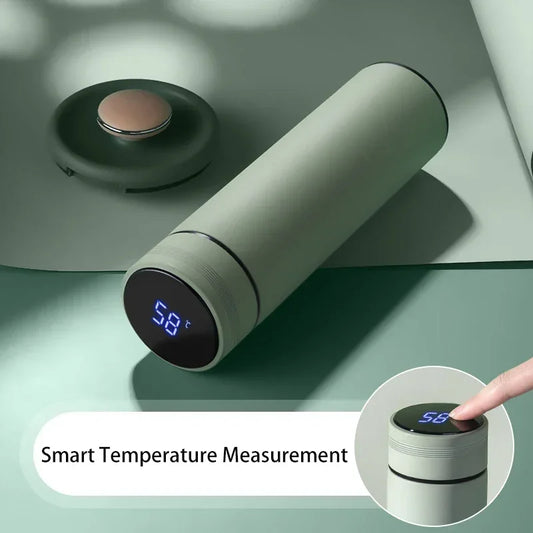 500ML Temperature Display Thermos Cup Stainless or Steel Divided Thermos Bottle Outdoor Vacuum Insulated Cup Father's Day Gift