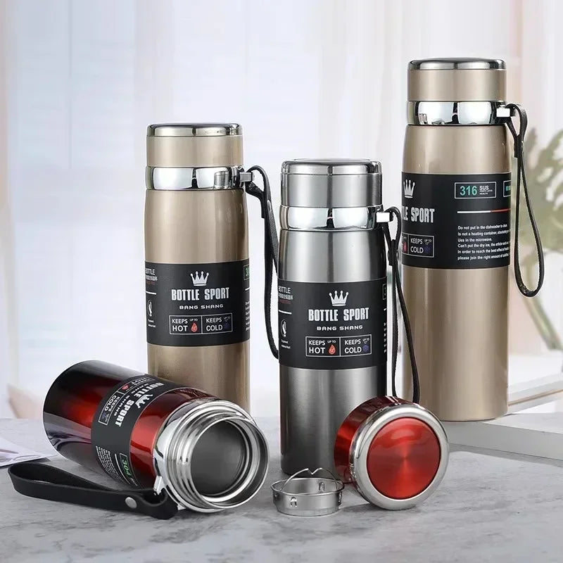 1L Thermal Water Bottle Keep Cold and Hot Water Bottle Thermos for Coffee Tea Vacuum Flasks Stainless Steel Thermos Bottle gifts
