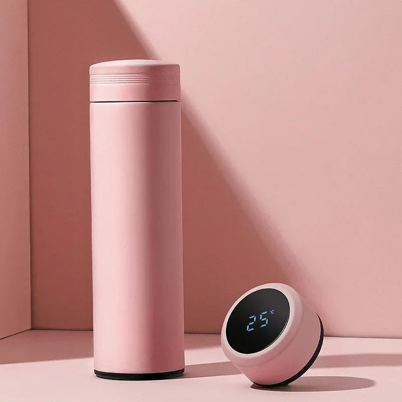 500ML Temperature Display Thermos Cup Stainless or Steel Divided Thermos Bottle Outdoor Vacuum Insulated Cup Father's Day Gift