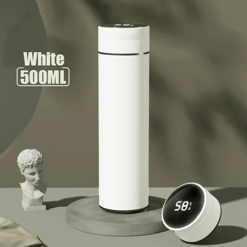 500ML Temperature Display Thermos Cup Stainless or Steel Divided Thermos Bottle Outdoor Vacuum Insulated Cup Father's Day Gift